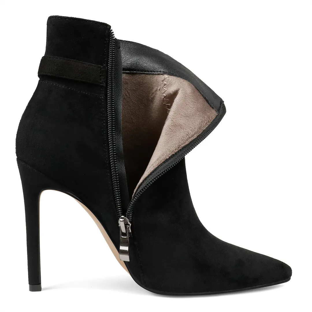 10cm/3.94" Women's Closed Pointed Toe Stilettos Heels Ankle Boots