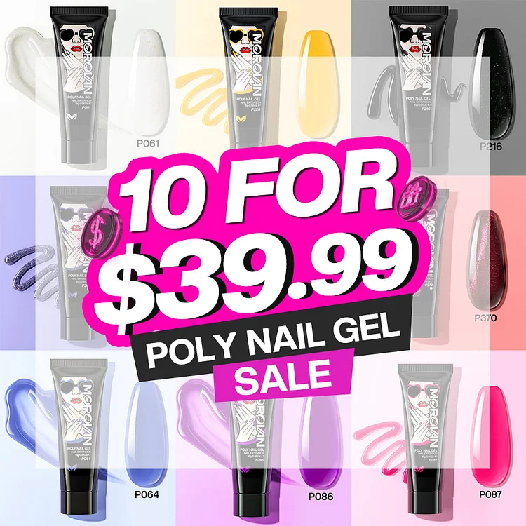 Free Choice 10 From 120+ Colors Poly Gel Bundle