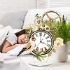 Acrylic Special Shape Flower Bird Diamond Painting Clock Ornaments Kit