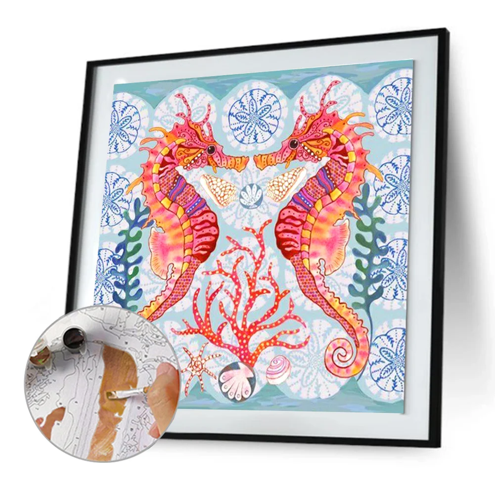 DIY Paint By Number 40*40cm - Seahorse