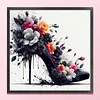 Black and Red High Heels Full Stamped Cross Stitch 11CT 3-Strand 40x40cm