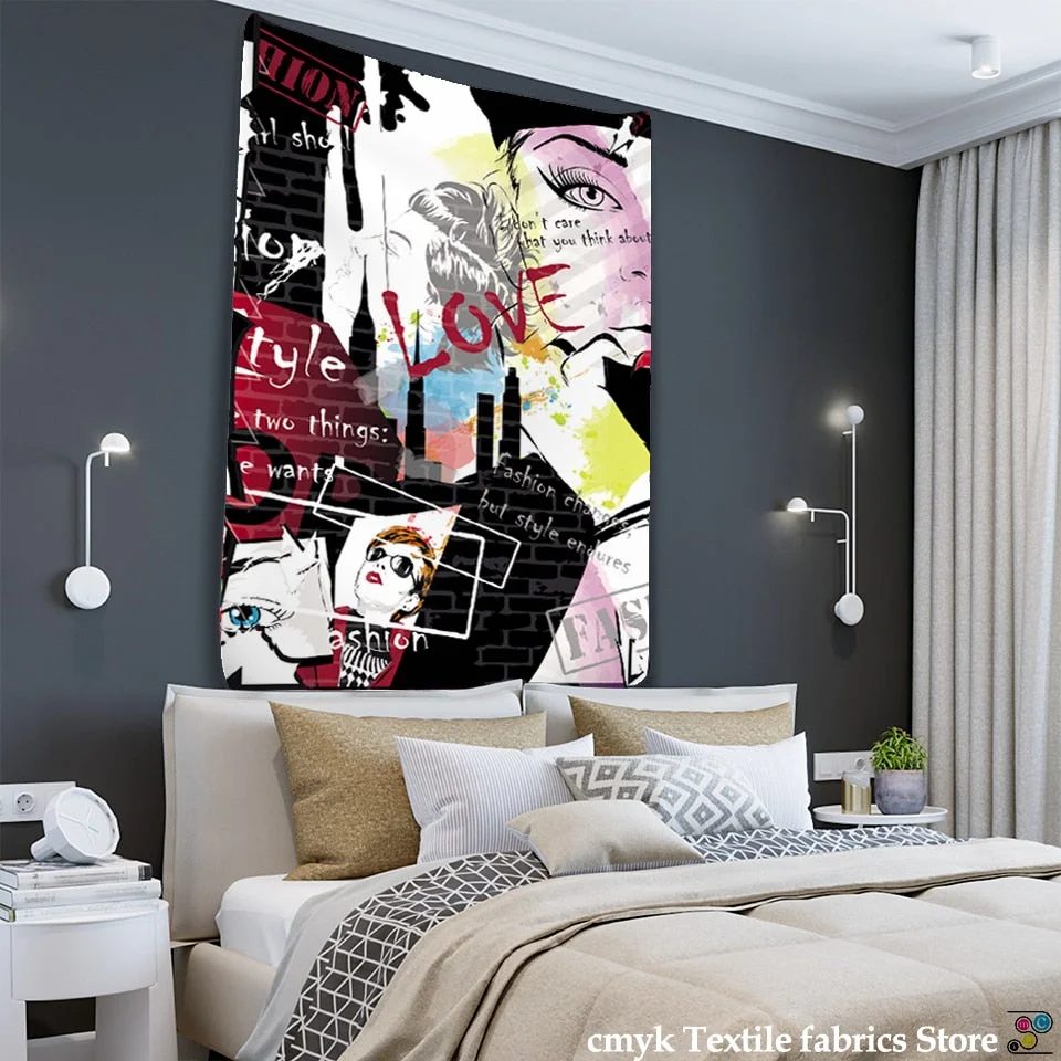 Fashionable tapestry colorful feather wall hanging Wall Hanging Room Sky Carpet Dorm Tapestries Art Home Decoration Accessorie