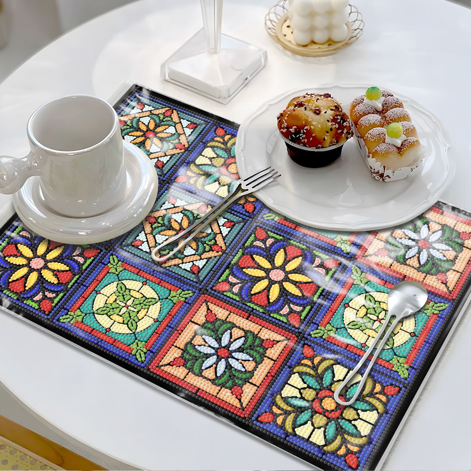 DIY Diamond Painting Meal Mat New PP Bag Dustproof Meal Mat Soft Leather PP Bag Living Room Decoration Painting