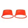2Pcs 6.5Inch Car Audio Refit Speaker Waterproof Cover Red Car Audio Speaker Ring