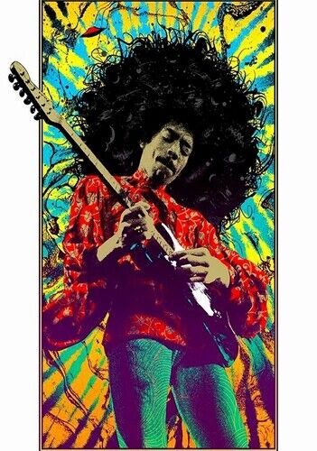 JIMI HENDRIX POSTER - ART 4 - Photo Poster painting QUALITY INSERT -  POST!