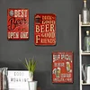 [US Local Warehouse]3PCS Beer Word - Vintage Metal Signs Set - 30*40cm