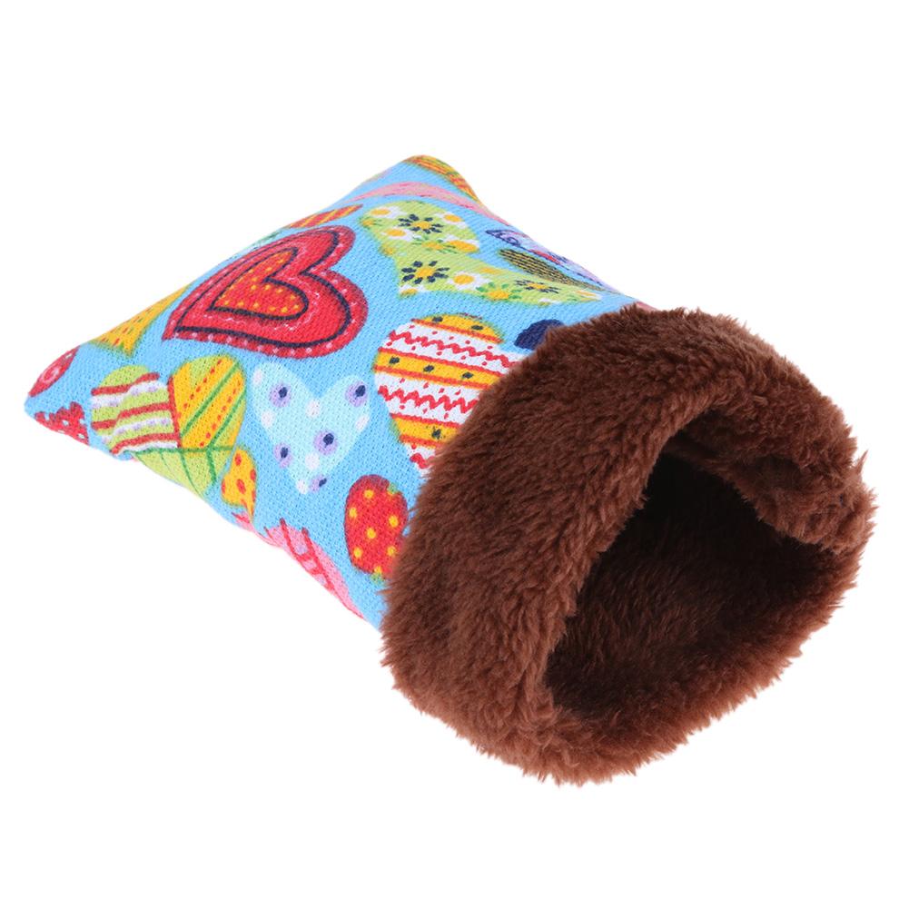 

Warm Plush Hamster Nest Bed House Soft Guinea Pig Pocket Sleeping Bag Cage, 501 Original