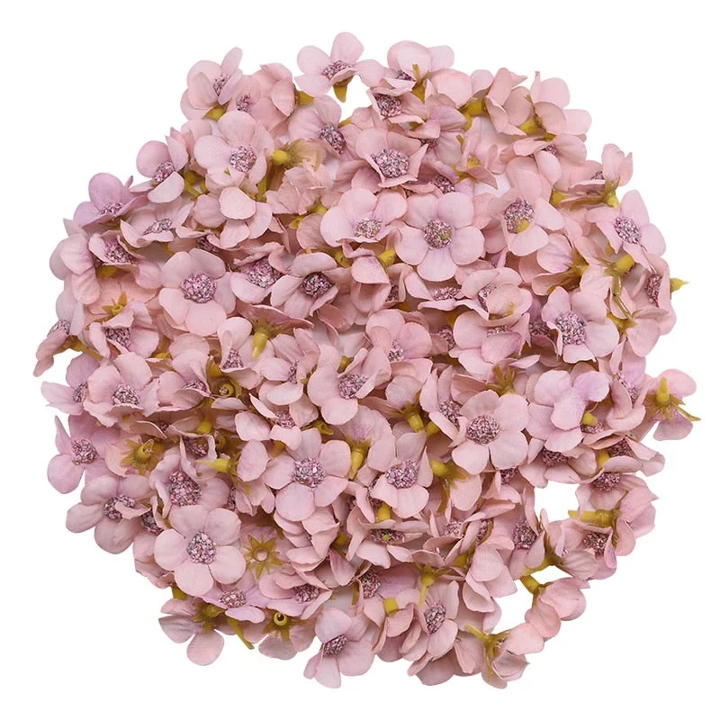 50Pcs 2cm Multicolor Daisy Flower Heads Mini Silk Artificial Flowers for Wreath Scrapbooking Home Wedding Decoration