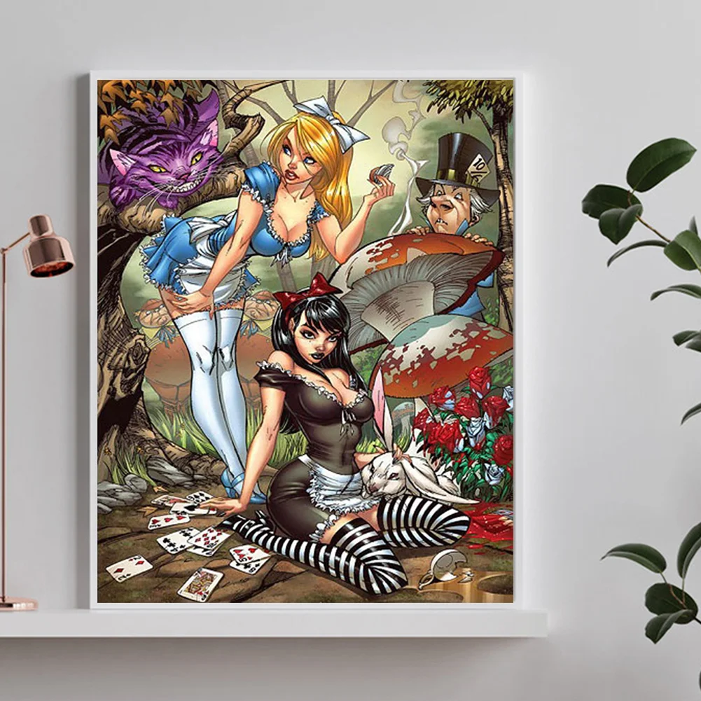 Diamond Painting - Full Round Drill - Alice Adventure(Canvas|40*50cm)