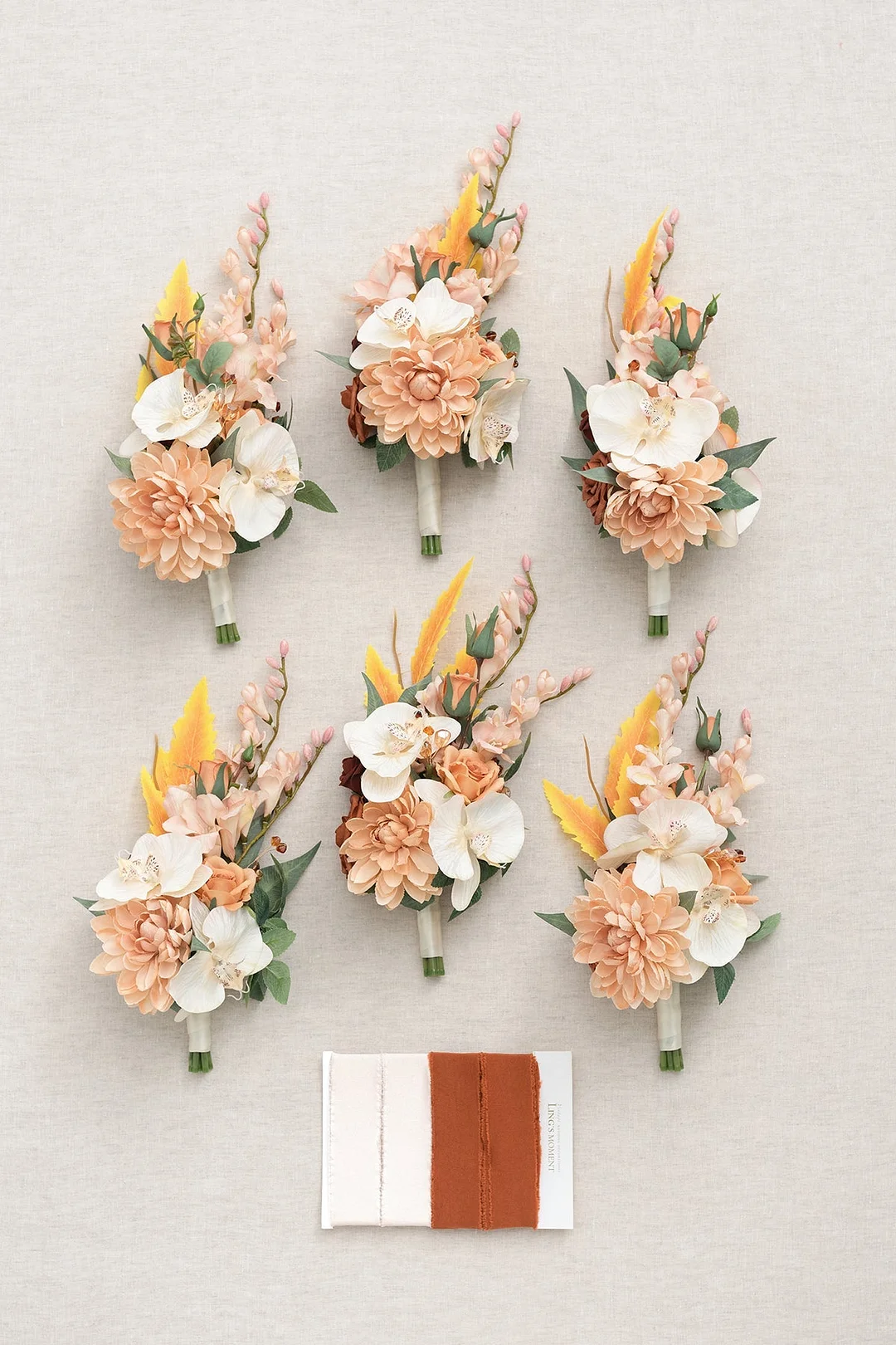 Bridesmaid Posy in Sunset Terracotta