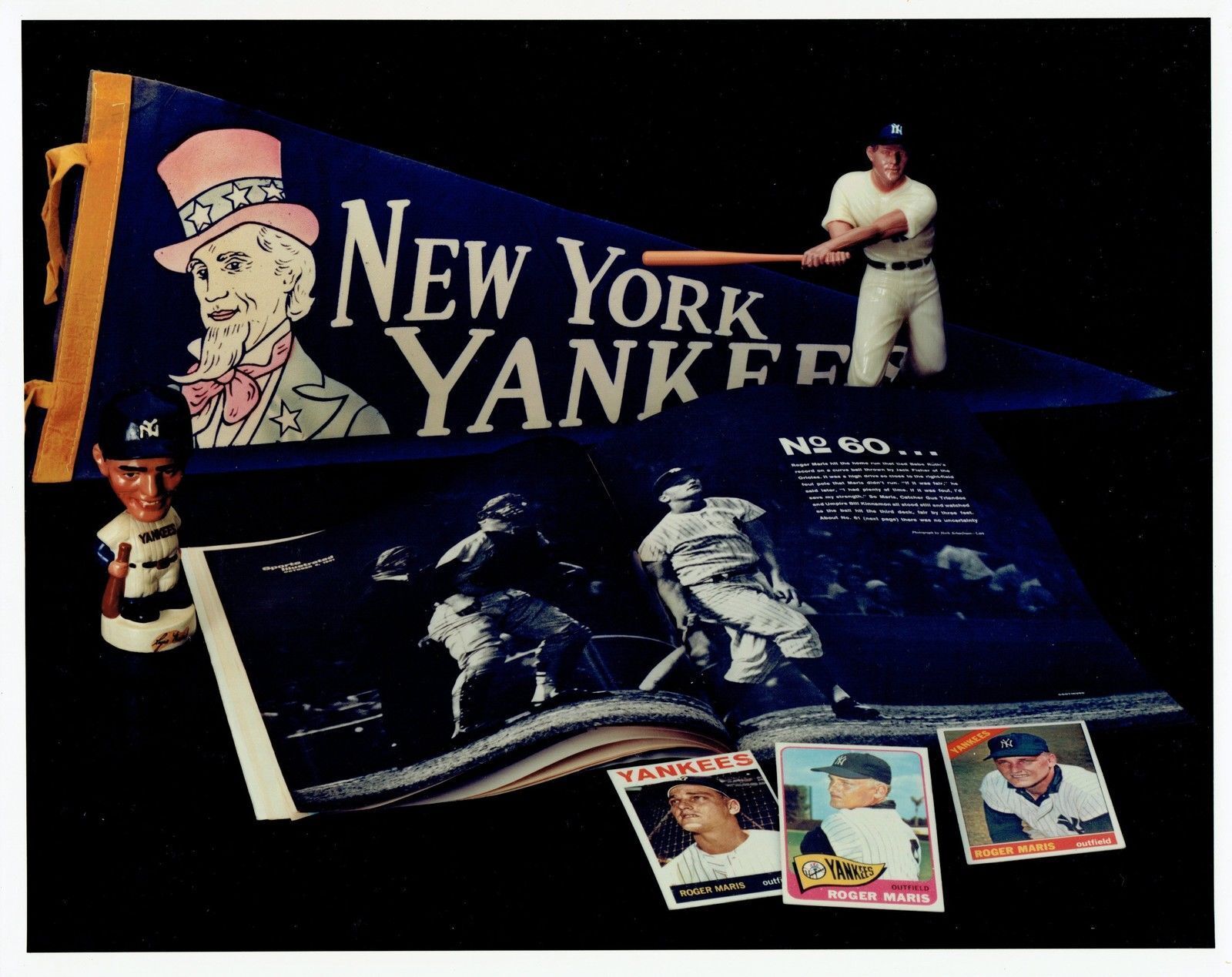 Roger Maris Unsigned New York Yankees Collage 8x10 Glossy Photo Poster painting