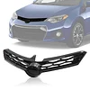Kspeed Front Bumper Upper Grille for 2014 2015 2016 Toyota Corolla S,ABS Gloss Black Upper Grill Replace for 5310002570 TO1200365