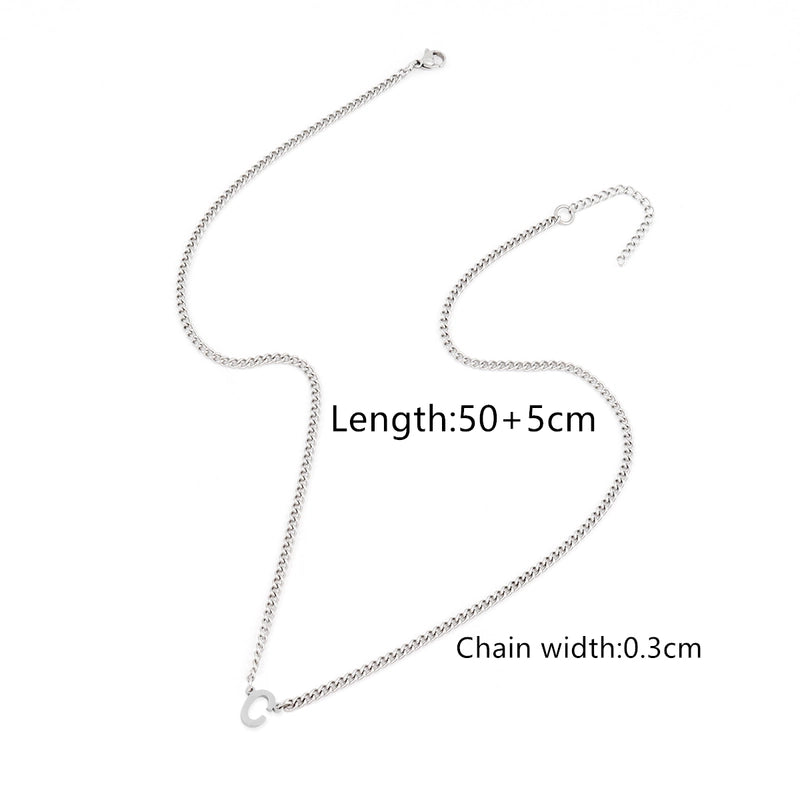 Minimalist Classic Style Letter 201 Stainless Steel 304 Stainless Steel Men’s Pendant Necklace Men Pendant Necklaces