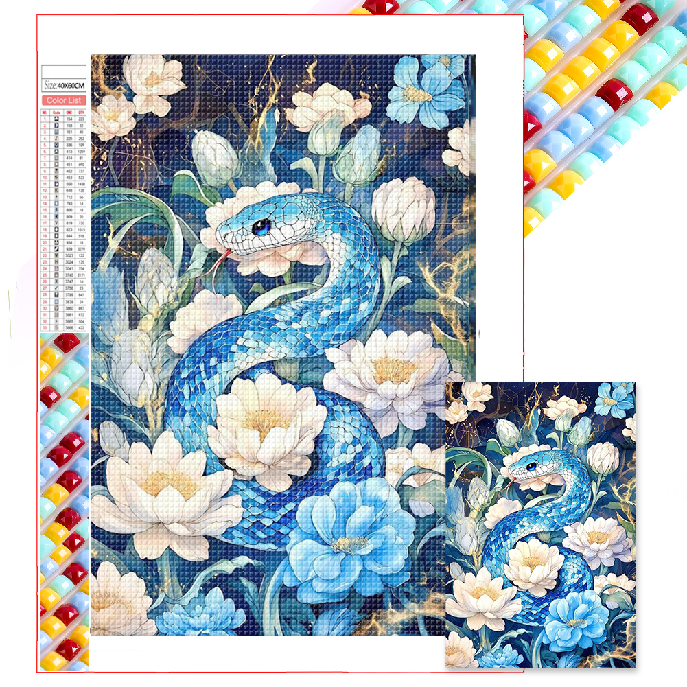 Snake 40*60cm(picture) full square drill diamond painting