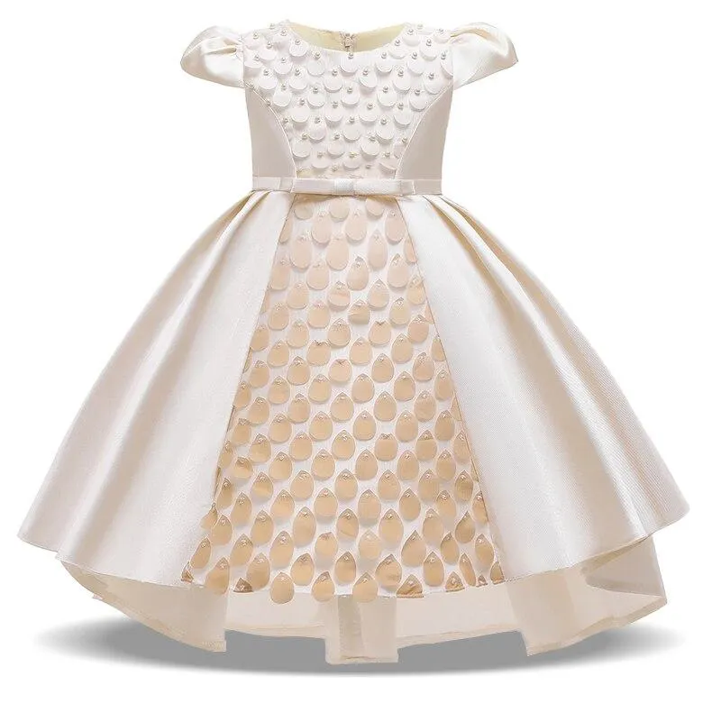 2021 Summer Sequins Fish Dress Girl Clothes Kids Dresses For Girls Children Ball Gown Evening And Party Princess Dress Mermaid