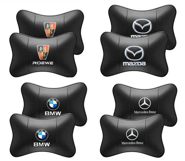 Car Genuine Leather Neck Pillow