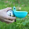 2-In-1 Dog Water Bottle with Silicone Bowl No-Spill Stainless Steel Portable 285ml Dog Water Bottle Ideal for Walking Hiking & Travel