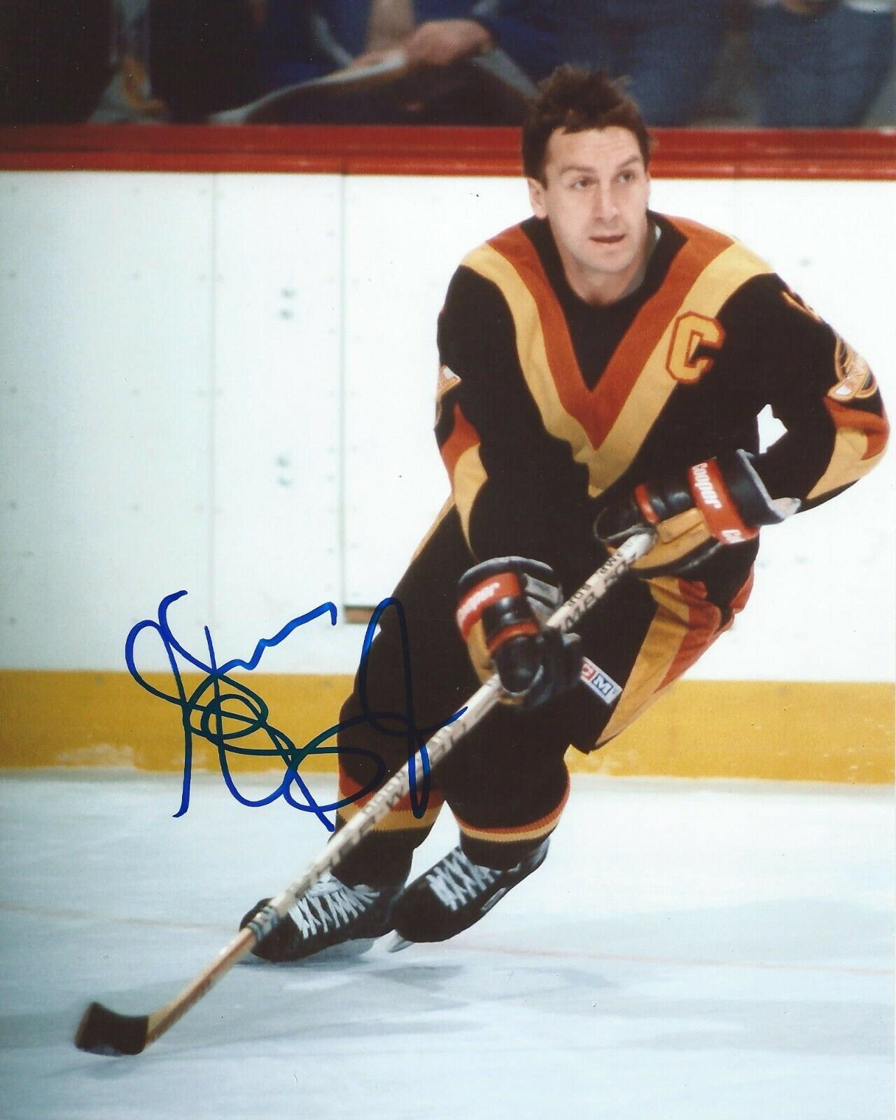 Stan Smyl Signed 8x10 Photo Poster painting Vancouver Canucks Autographed COA