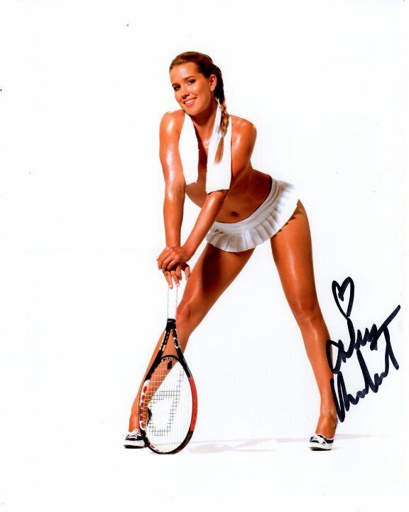 ASHLEY HARKLEROAD Signed Autographed SEXY TENNIS Photo Poster painting