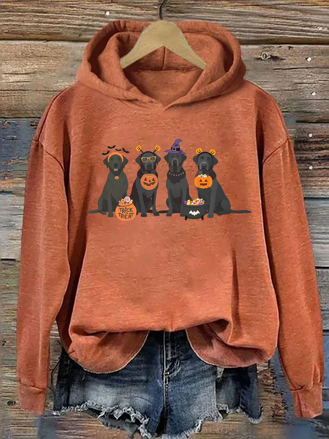 Halloween Black Lab Hoodie