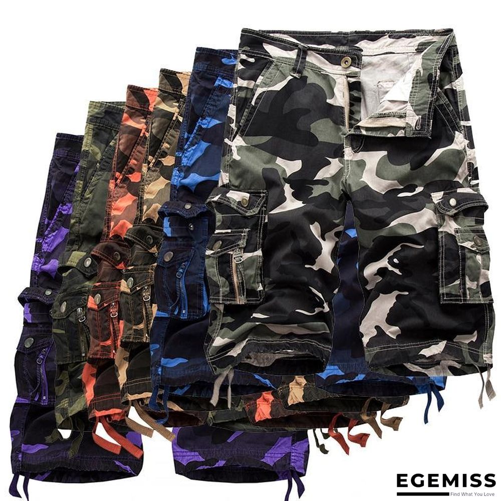 Men's Military Cargo Shorts Summer Camouflage Multi-Pocket Casual Shorts | EGEMISS