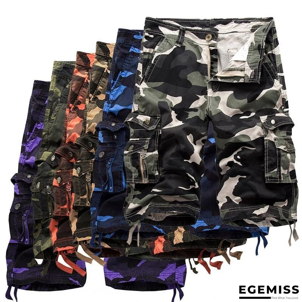 Men's Military Cargo Shorts Summer Camouflage Multi-Pocket Casual Shorts | EGEMISS
