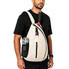 Oxford Cloth Sling Bag Waterproof Simple Shoulder Bags Large Capacity Versatile Crossbody Bag for Sports And Outdoor Family Outings
