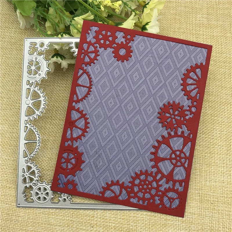 Square Metal Cutting Dies Stencils For Card Making Decorative Embossing Suit Paper Cards Stamp DIY