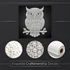 DIY Pearl Painting Owl for Home Wall Decor(25x25cm)