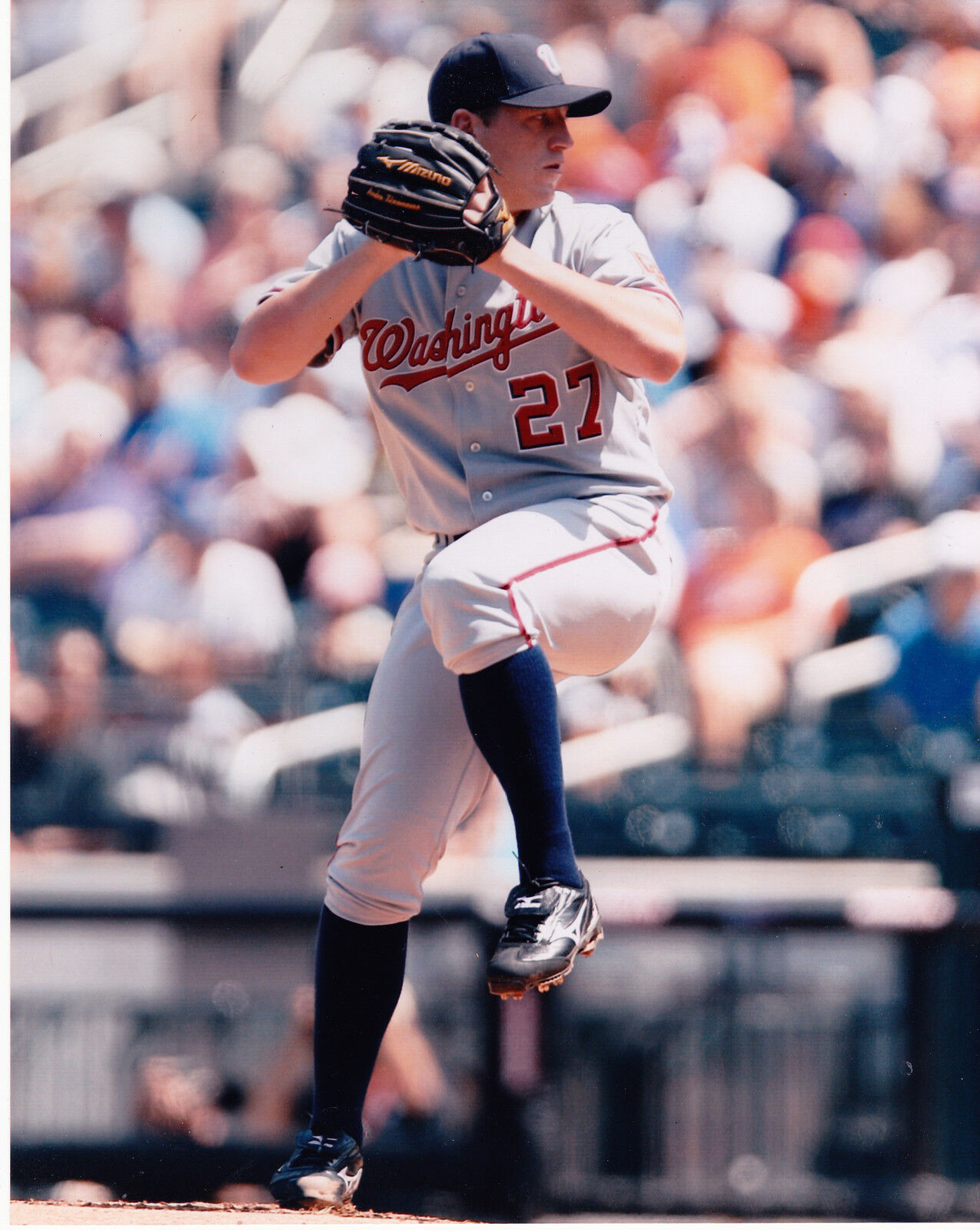 JORDAN ZIMMERMANN WASHINGTON NATIONALS COLOR ACTION 8x10