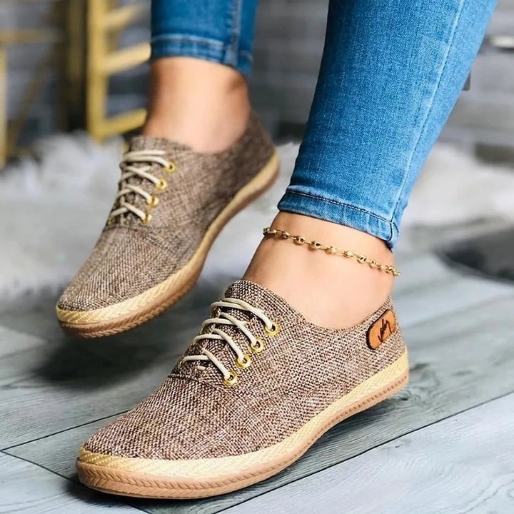 Women's Lace-Up Soft Sole Casual Shoes