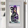 Skull Girl  - Full Round/Square Diamond Painting(80x40cm)
