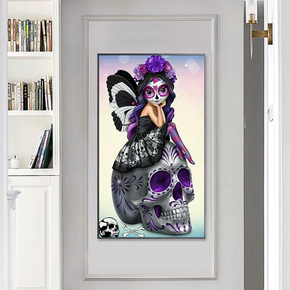 Diamond Painting - Full Round Drill - Skull(40*80cm)