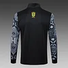 Joyfball 2024/2025 Brazil Long Zipped Jesus Jacket Black Football Jersey 1:1 Thai Quality 