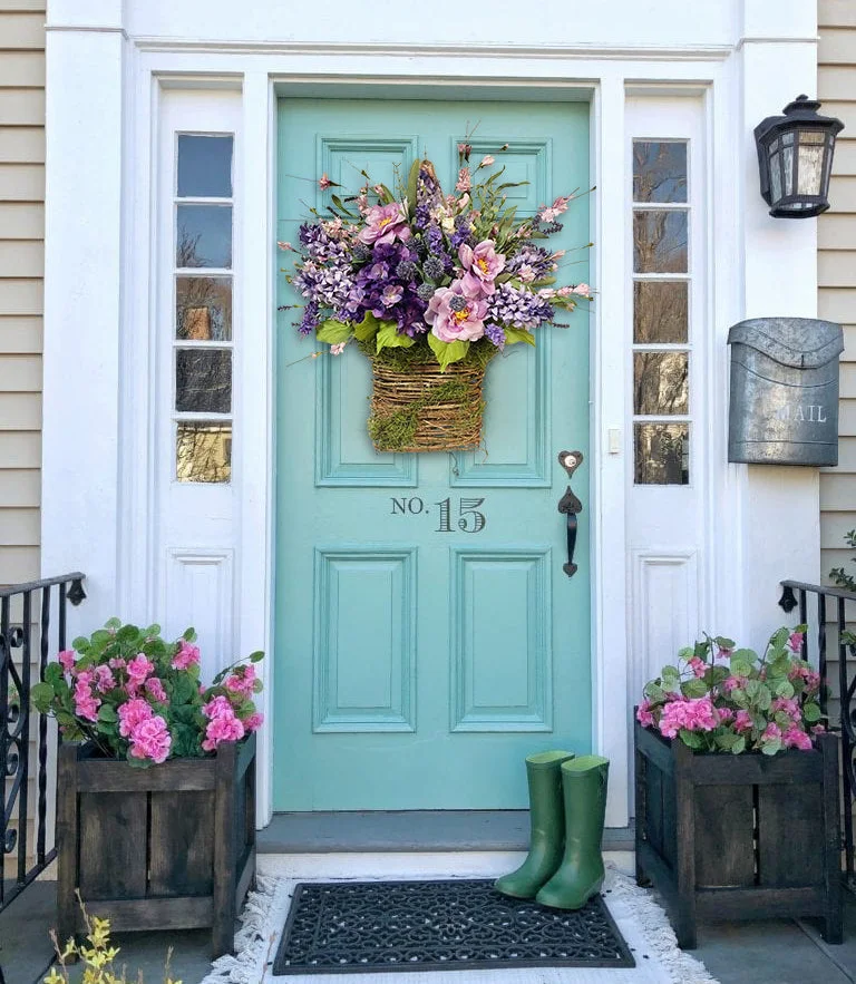 Lavender Basket Wreath Mother's Day Gift