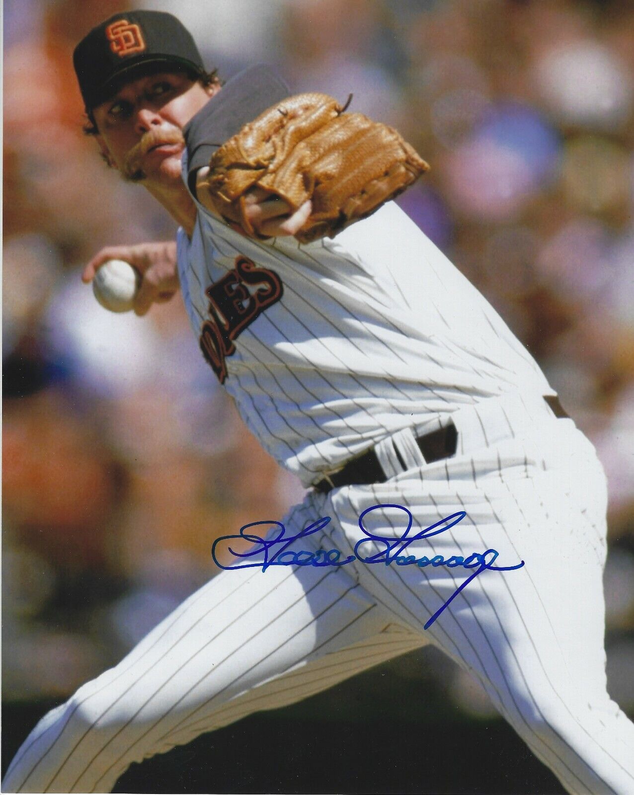 Signed 8x10 GOOSE GOSSAGE San Diego Padres Autographed Photo Poster painting - COA