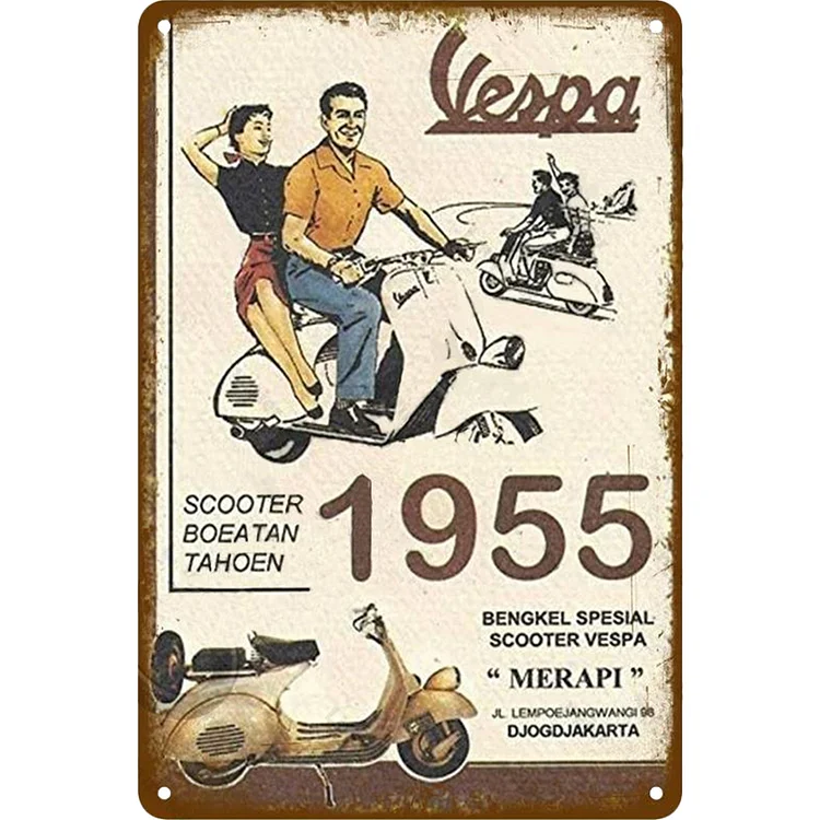 Scooter - Vintage Tin Signs/Wooden Signs - 8*12Inch/12*16Inch