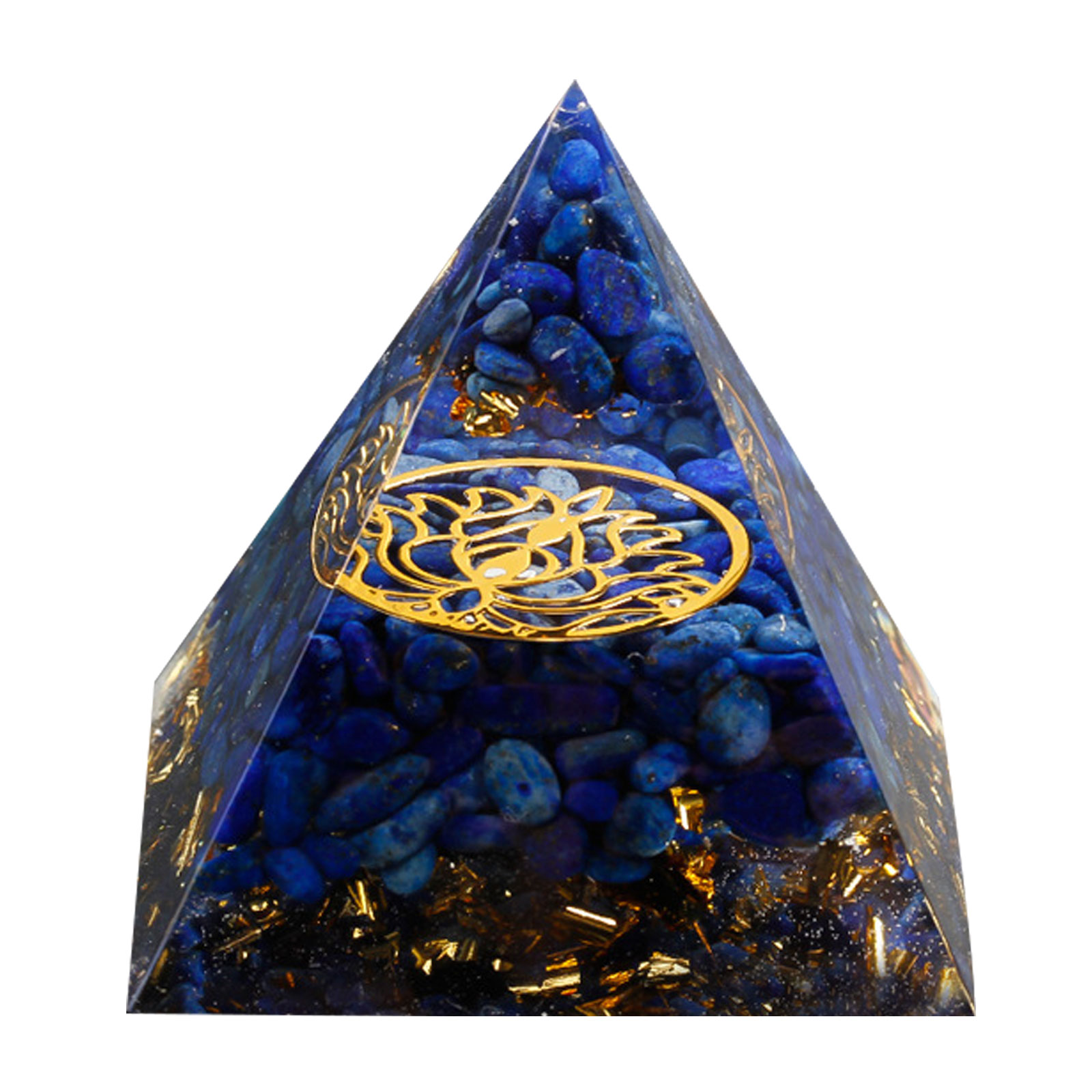 

6cm Natural Orgonite Pyramid Chakra, 501 Original