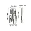 Water Pipe Wrench Thread for 1/2 & 3/4 & 1 Inch PVC/Plastic Pipes Drill Driven Plumbing Repair Kit Pipe Thread Cutting Tool Compatible for Electric Drill