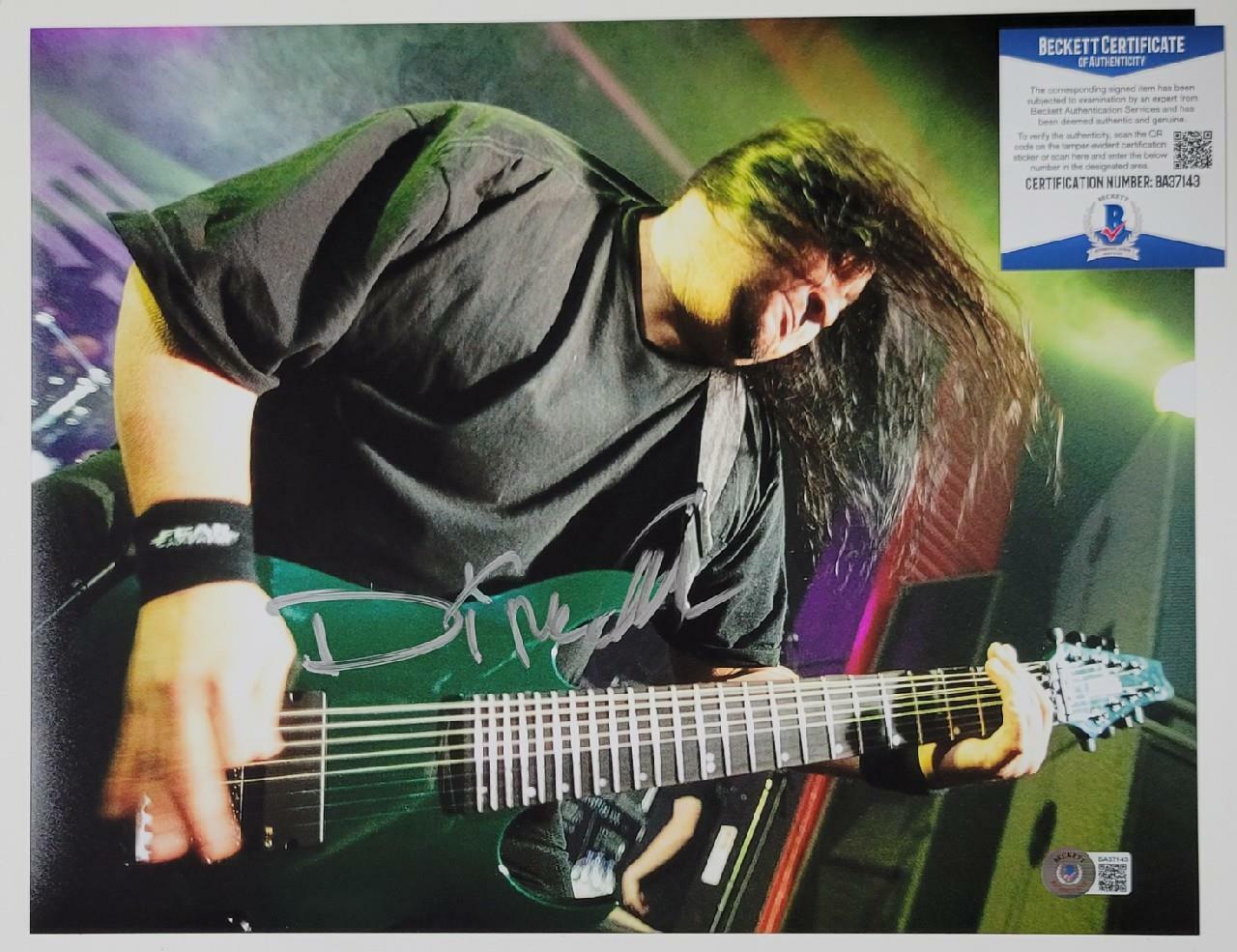 Dino Cazares signed Fear Factory 11x14 Photo Poster painting Autograph (C) ~ Beckett BAS COA