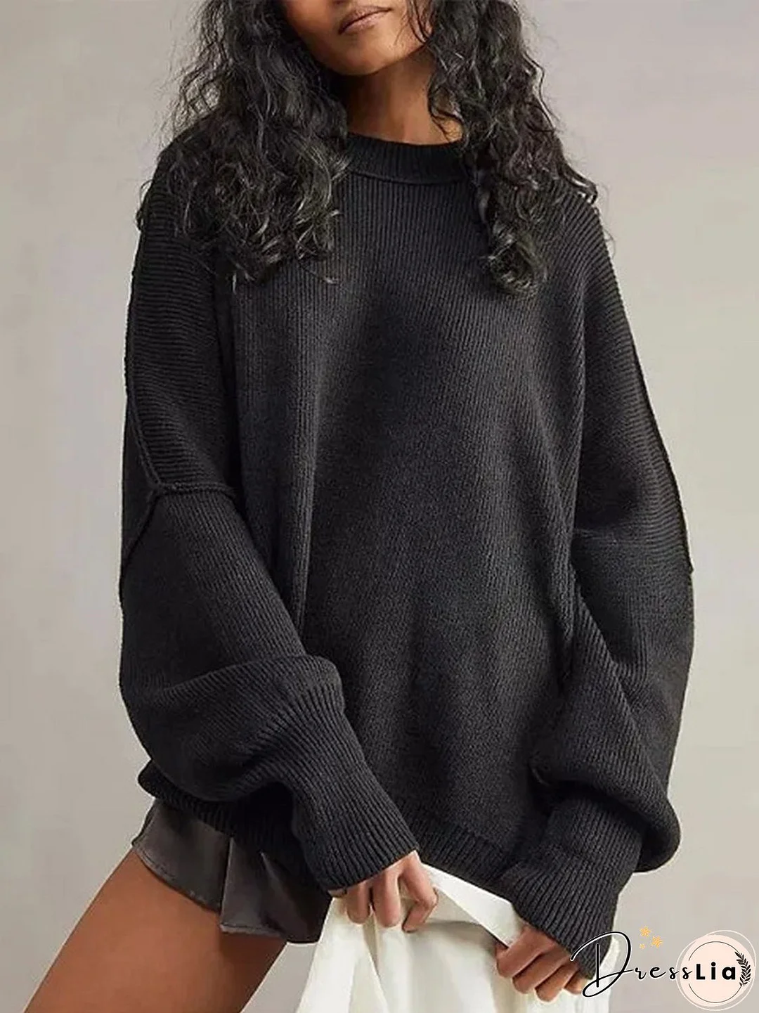 Round Neck Long Sleeve Sweater
