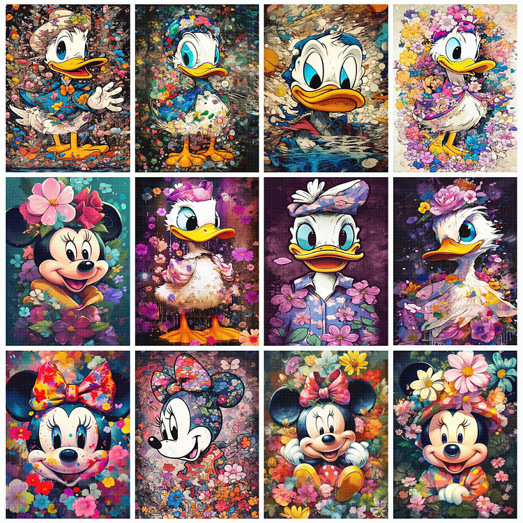 Disney Mickey Mouse - Full Round Drill Diamond Painting - 50*80CM