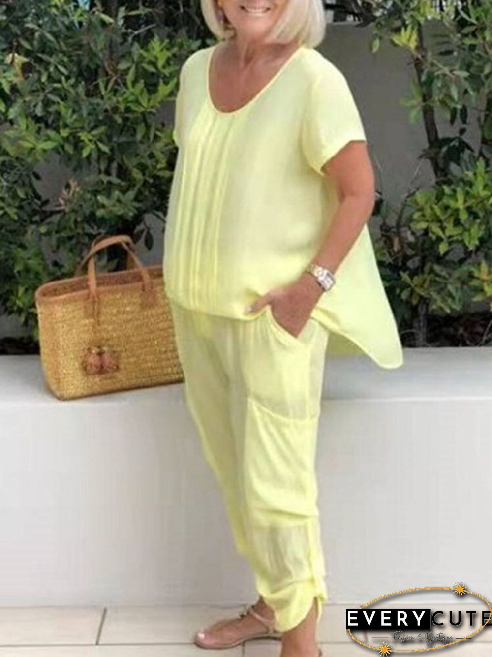 Women Summer Cotton Linen Sets Casual Solid Breathable Streetwear Suits Ladies Loose Long Wide Legs Pants Two Piece Sets