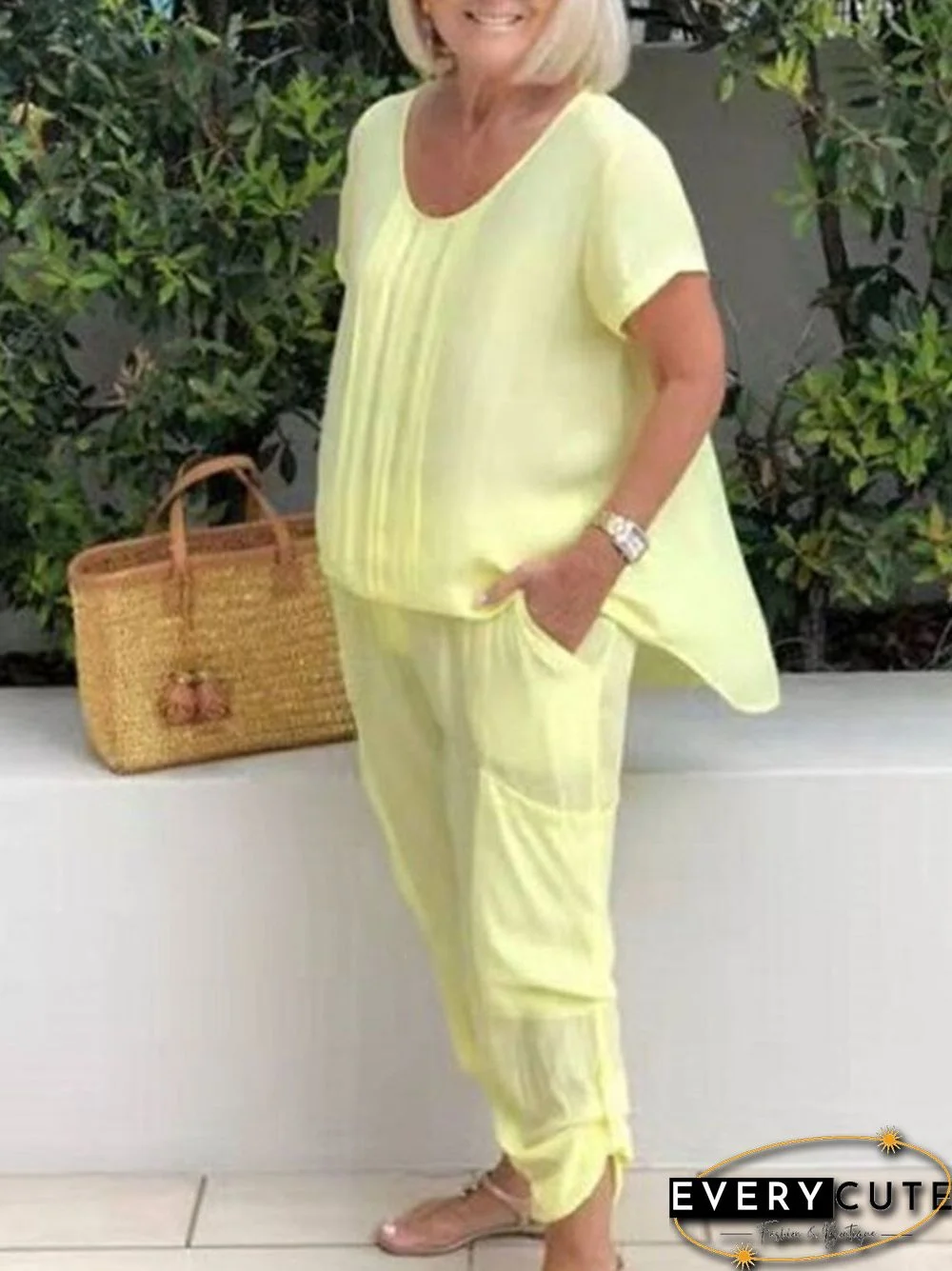 Women Summer Cotton Linen Sets Casual Solid Breathable Streetwear Suits Ladies Loose Long Wide Legs Pants Two Piece Sets