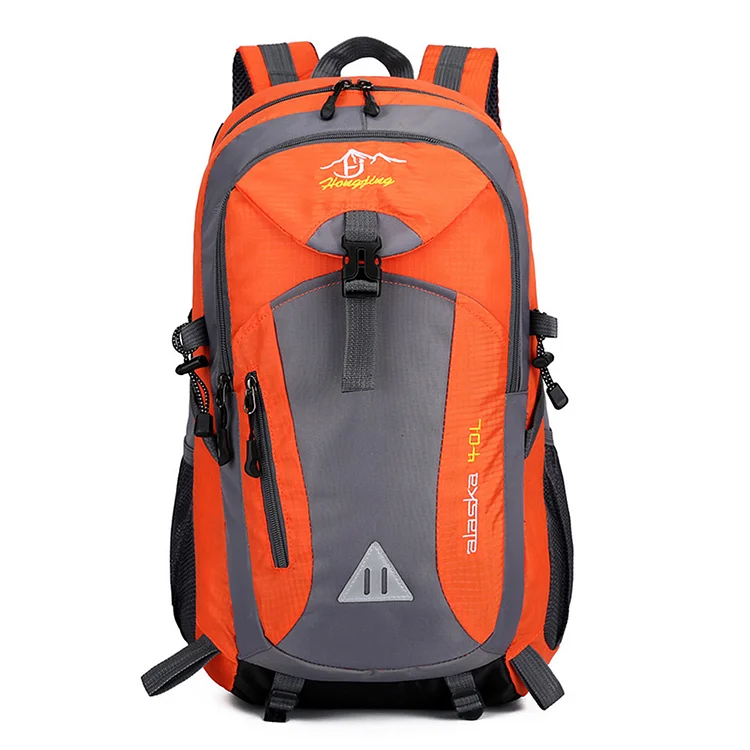 Polyester Fishing Bag Large Capacity Waterproof for Office Travel (Orange)