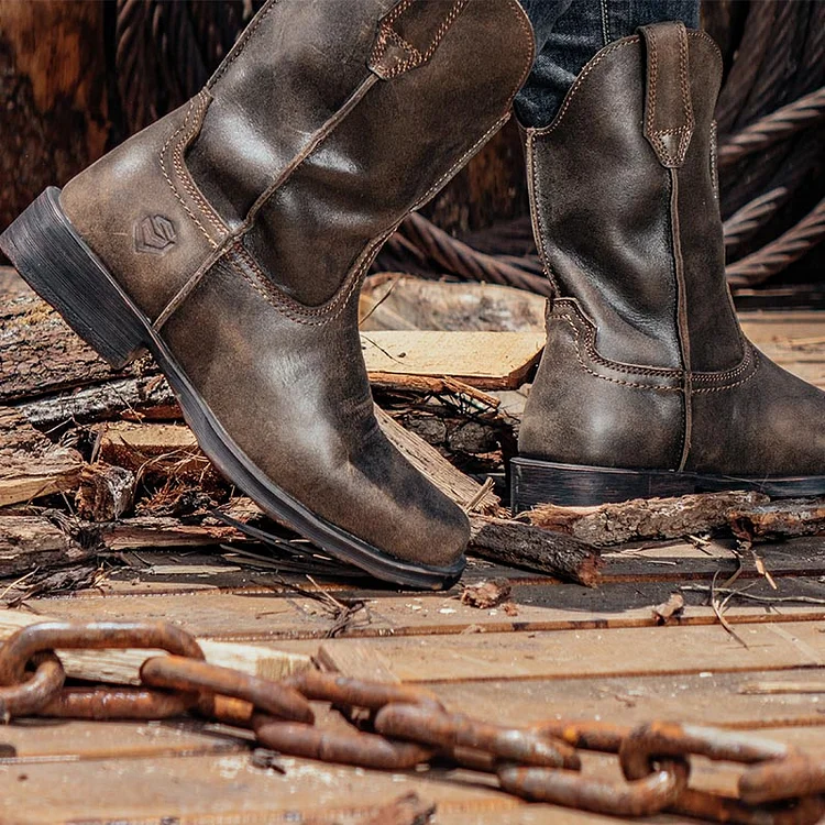 Oil and slip resistant cowboy boots best sale