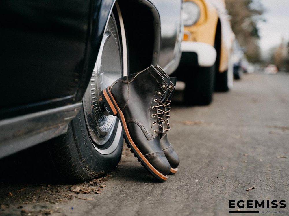 Cow Split Leather Men Boots Comfortable Boots Men Footwear Rubber Ankle Boots Men's Shoes | EGEMISS