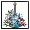 Flower Guitar-18CT Stamped Cross Stitch 25*25cm/9.84*9.84in