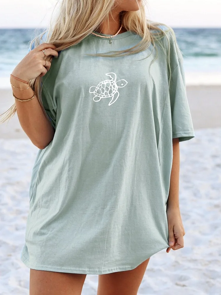 Vintage Turtle Oversized T-shirt