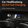 18W/30W Car Charger 12V-24V PD Type C/USB Car Charger Power Socket Fast Charging